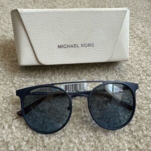 Michael Kors Navy Blue Aviator Sunglasses